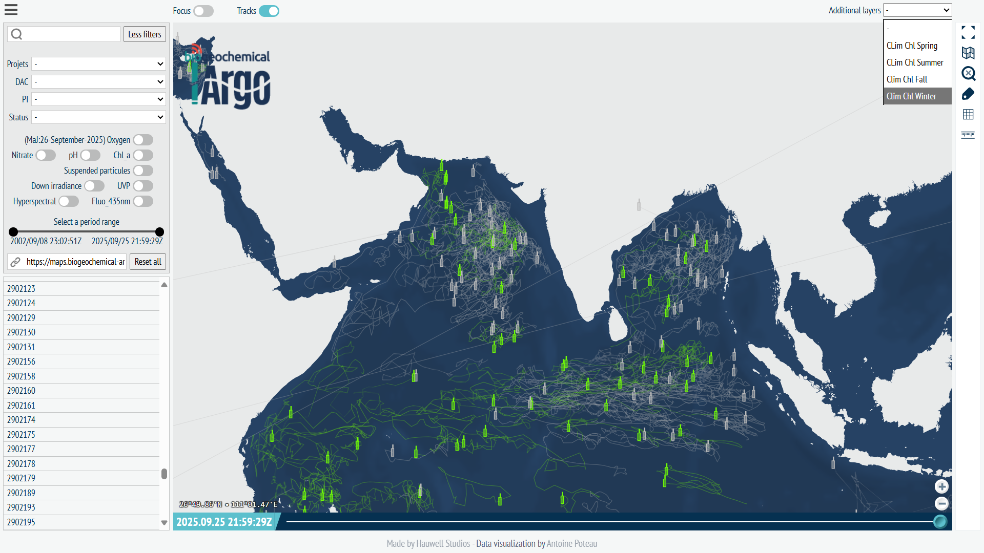 Geospatial data map visualization